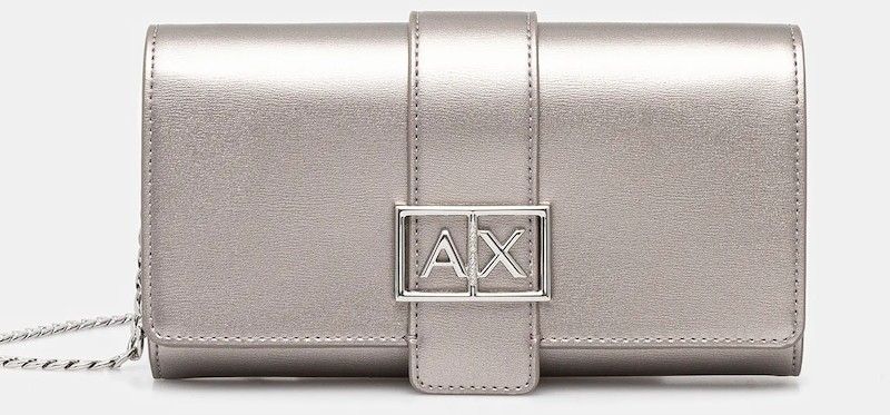 Peňaženka Armani Exchange dámska, strieborná farba, XW000358 AF12039