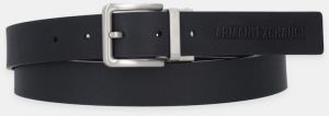 Kožený opasok Armani Exchange čierna farba, XM001700 AF17392