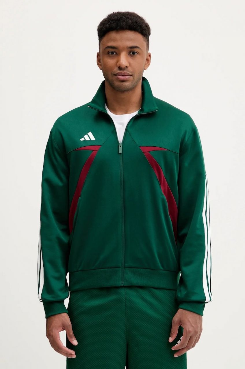 Mikina adidas Tiro zelená farba, vzorovaná, JN2580