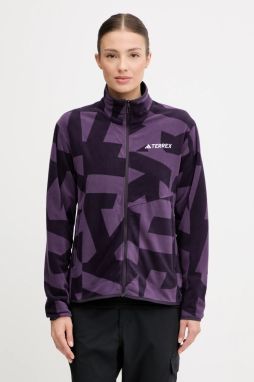Outdoorová mikina adidas TERREX Multi fialová farba, vzorovaná, JN0996