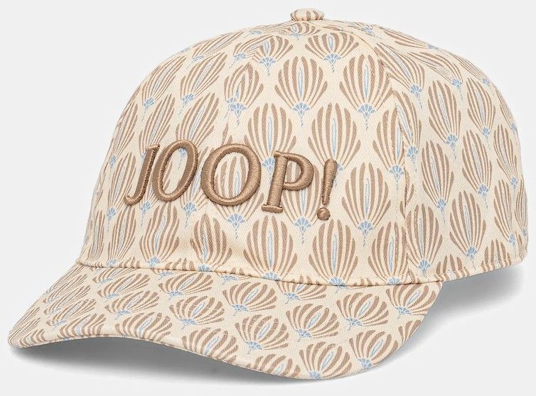 Bavlnená šiltovka Joop! béžová farba, 30047868