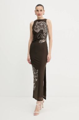 Šaty Guess PENELOPE zelená farba, maxi, priliehavé, W5YK19 KCZC2