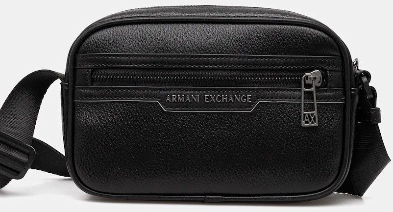 Malá taška Armani Exchange čierna farba, XM001601 AF17205