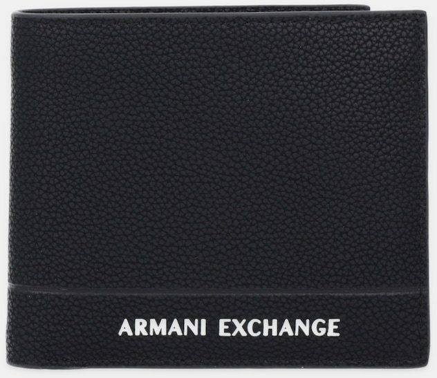 Kožená peňaženka Armani Exchange čierna farba, XM000167 AF17217