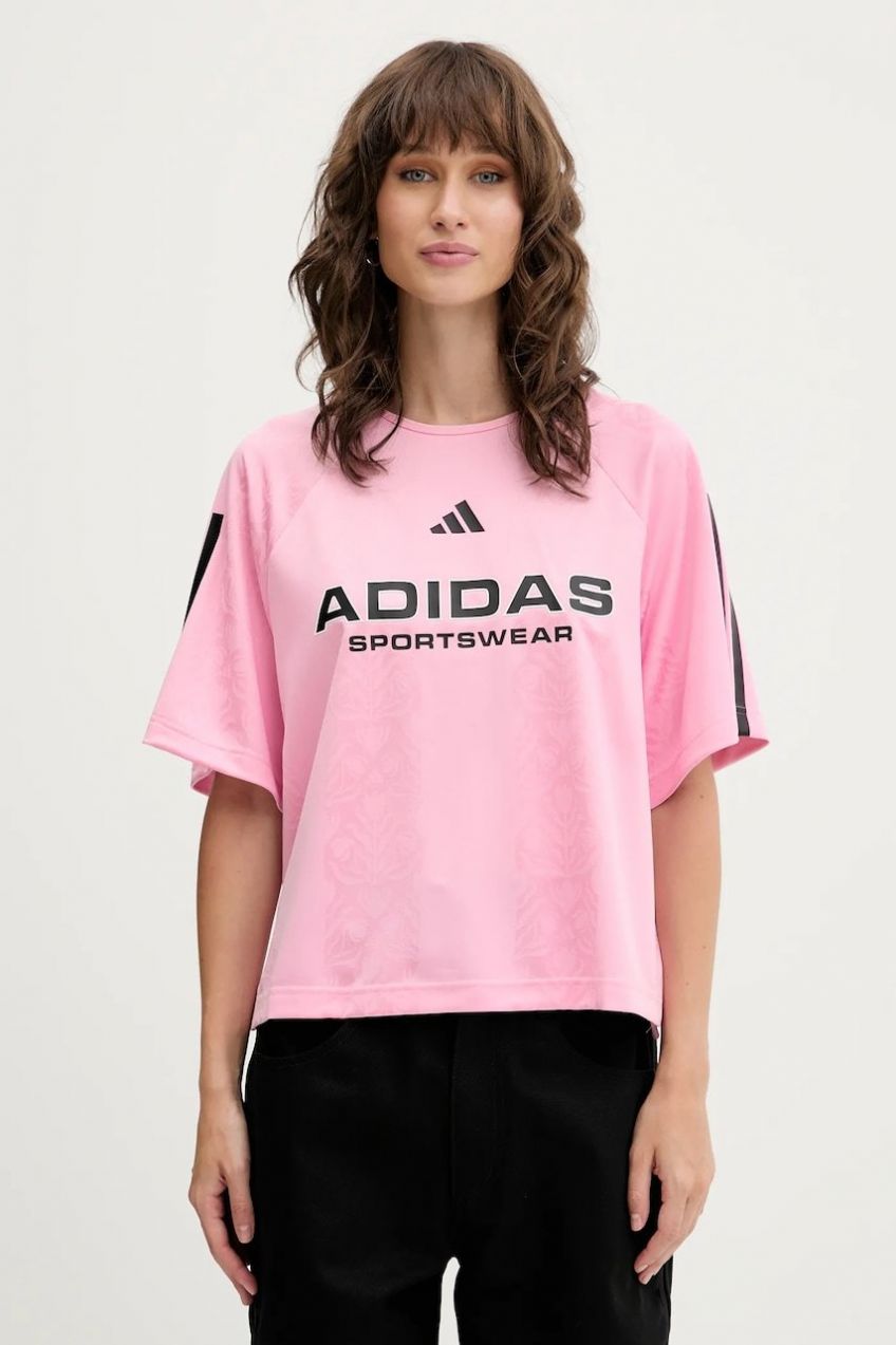 Tričko adidas Tiro dámske, ružová farba, JL9213