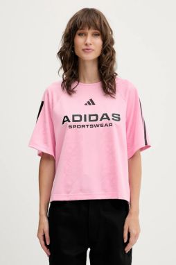 Tričko adidas Tiro dámske, ružová farba, JL9213