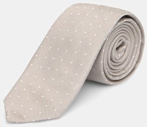 Kravata Calvin Klein béžová farba, CK2111E005