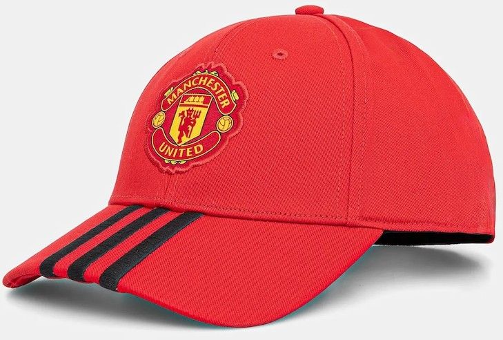 Bavlnená šiltovka adidas Performance MANCHESTER UNITED červená farba, JM3052