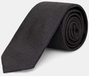 Kravata s prímesou hodvábu Calvin Klein čierna farba, CK2311E001