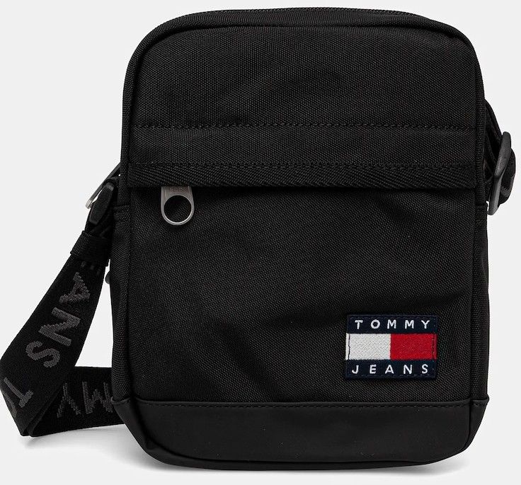 Malá taška Tommy Jeans čierna farba, AM0AM13389