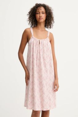 Nočná košeľa Lauren Ralph Lauren dámska, ružová farba, bavlnená, ILN22353
