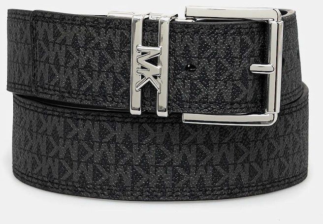 Obojstranný kožený opasok MICHAEL Michael Kors dámsky, hnedá farba