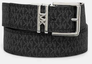 Obojstranný kožený opasok MICHAEL Michael Kors dámsky, hnedá farba