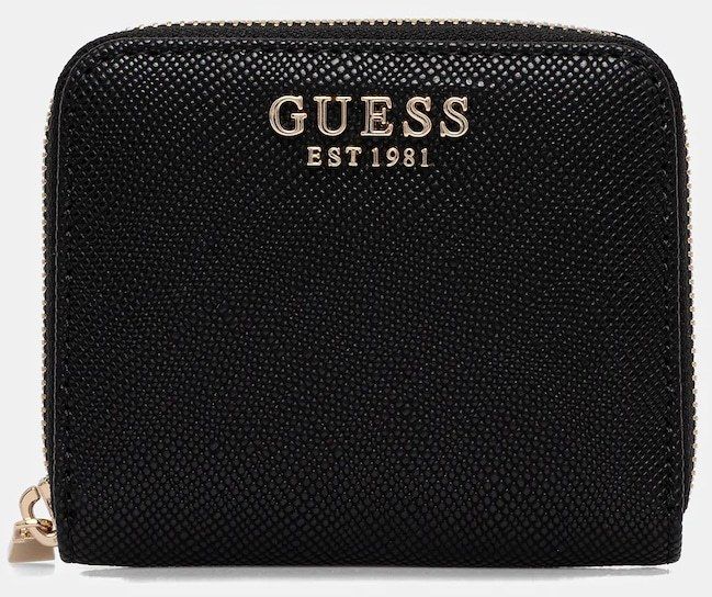 Peňaženka Guess LAUREL dámska, čierna farba, SWZG74 59137