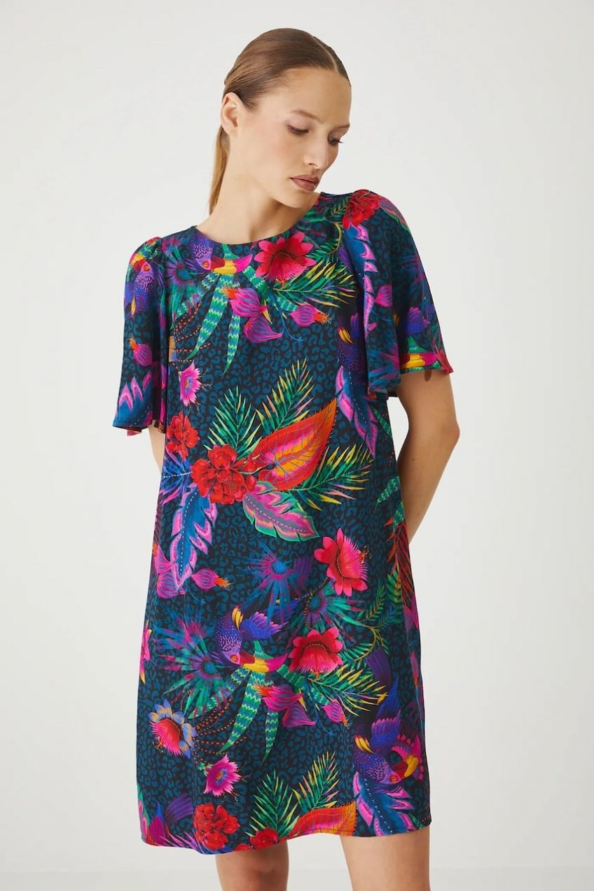 Šaty Medicine viac farieb, mini, oversize