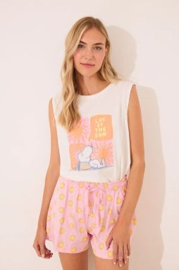 Bavlnené pyžamo women'secret biela farba, bavlnené, 3132109
