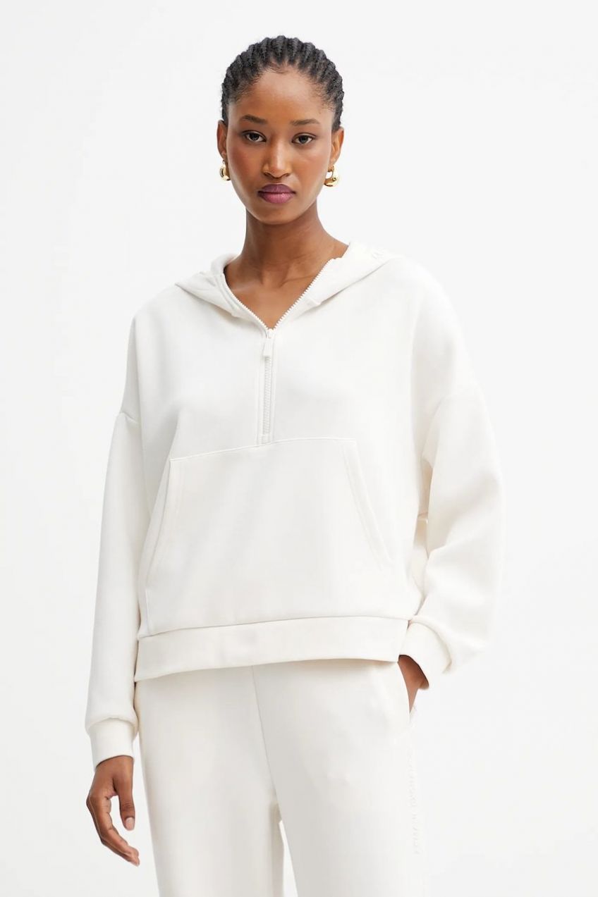 Mikina Armani Exchange béžová farba, s kapucňou, jednofarebná, XW000980 AF16111