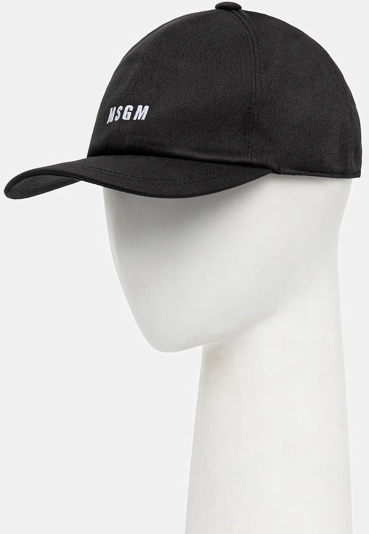 Bavlnená šiltovka MSGM čierna farba, 3940ML02.257580