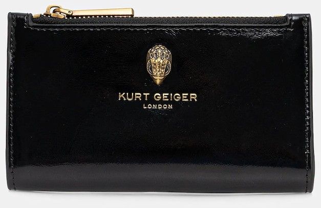 Kožená peňaženka Kurt Geiger London čierna farba, 4685800319