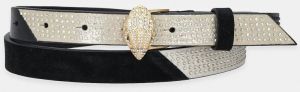 Kožený opasok Kurt Geiger London čierna farba, 9693401129