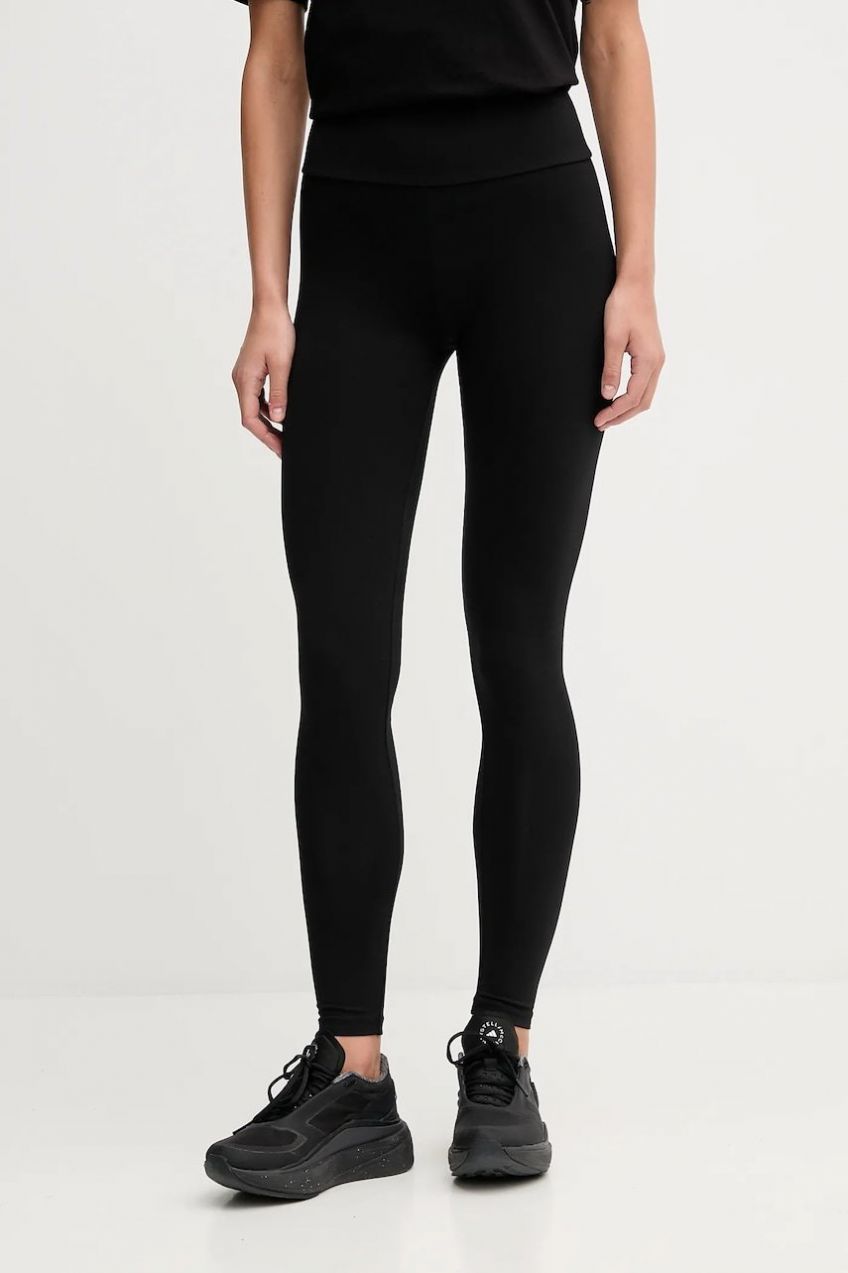 Legíny EA7 Emporio Armani čierna farba, jednofarebné, AF12484.7W000459