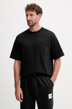 Bavlnené tričko The North Face Dome Relaxed pánske, čierna farba, jednofarebné, NF0A8DYPJK31