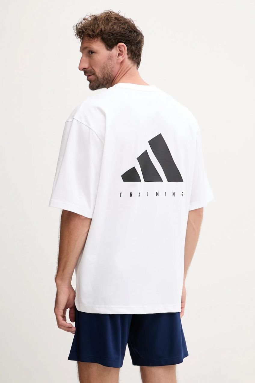 Tréningové tričko adidas Performance POWER biela farba, vzorované, JV9683