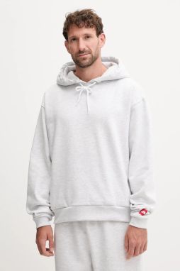 Mikina The North Face Redbox šedá farba, s kapucňou, jednofarebná, NF0A8EFZE041