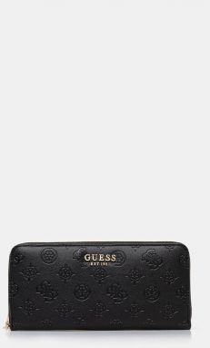 Peňaženka Guess PHOEBE dámska, čierna farba, SWPD96 65146