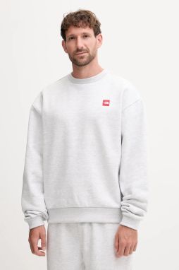 Mikina The North Face Redbox šedá farba, melanžová, NF0A8EG1E041