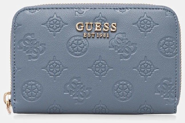 Peňaženka Guess PHOEBE dámska, modrá farba, SWPD96 65140