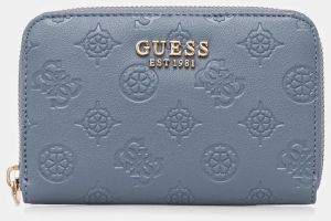 Peňaženka Guess PHOEBE dámska, modrá farba, SWPD96 65140