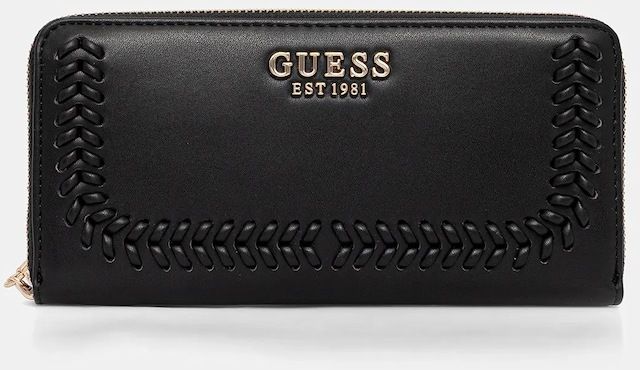 Peňaženka Guess TATUM dámska, čierna farba, SWNG96 67146