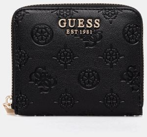 Peňaženka Guess PHOEBE dámska, čierna farba, SWPD96 65137