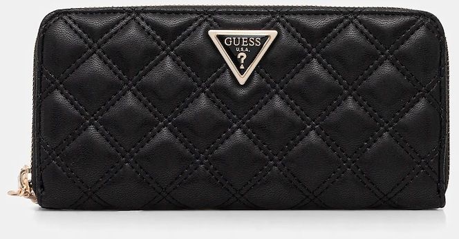 Peňaženka Guess GIULLY dámska, čierna farba, SWQG96 73146