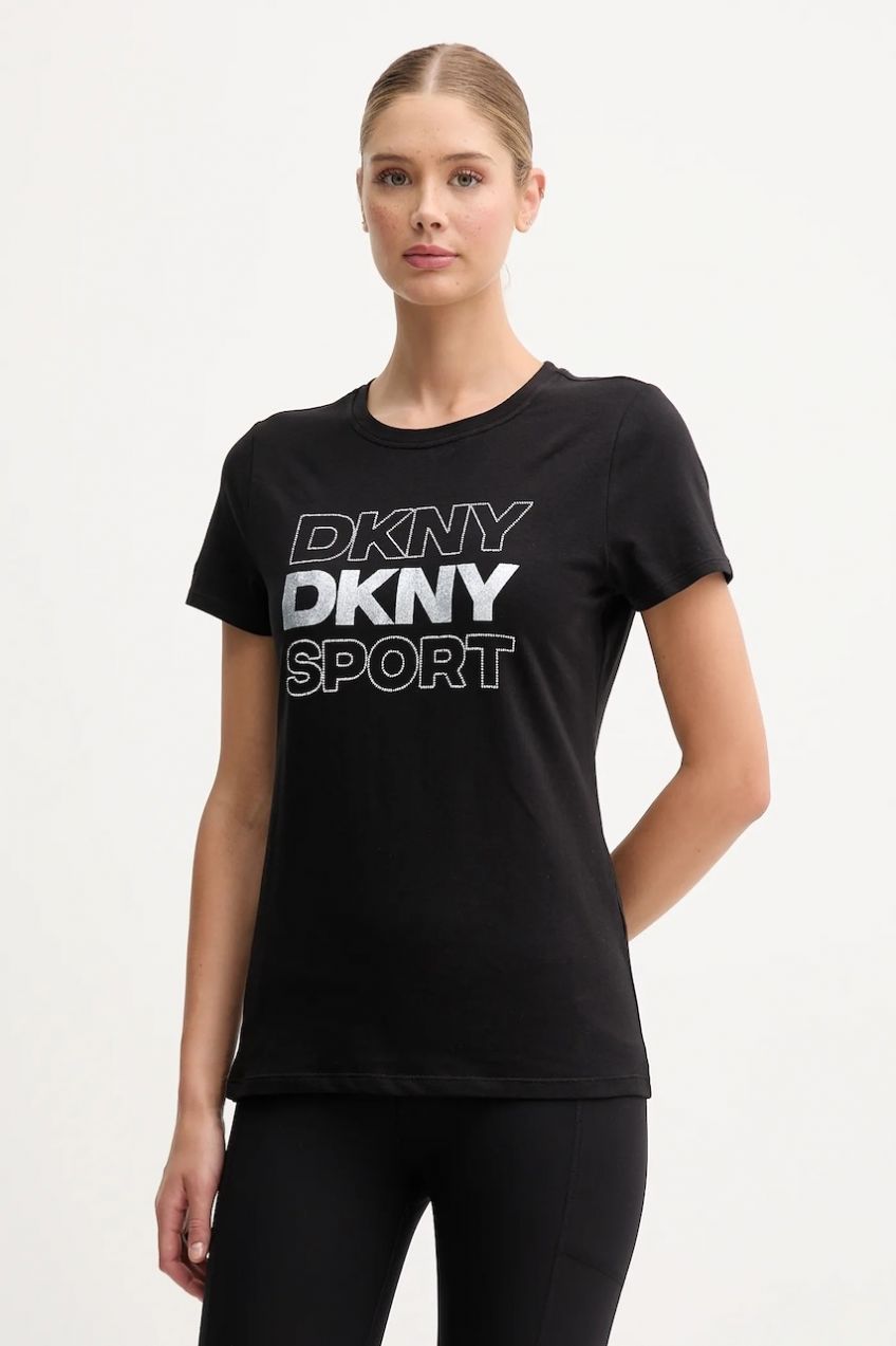 Tričko Dkny dámske, čierna farba, DP5T1333