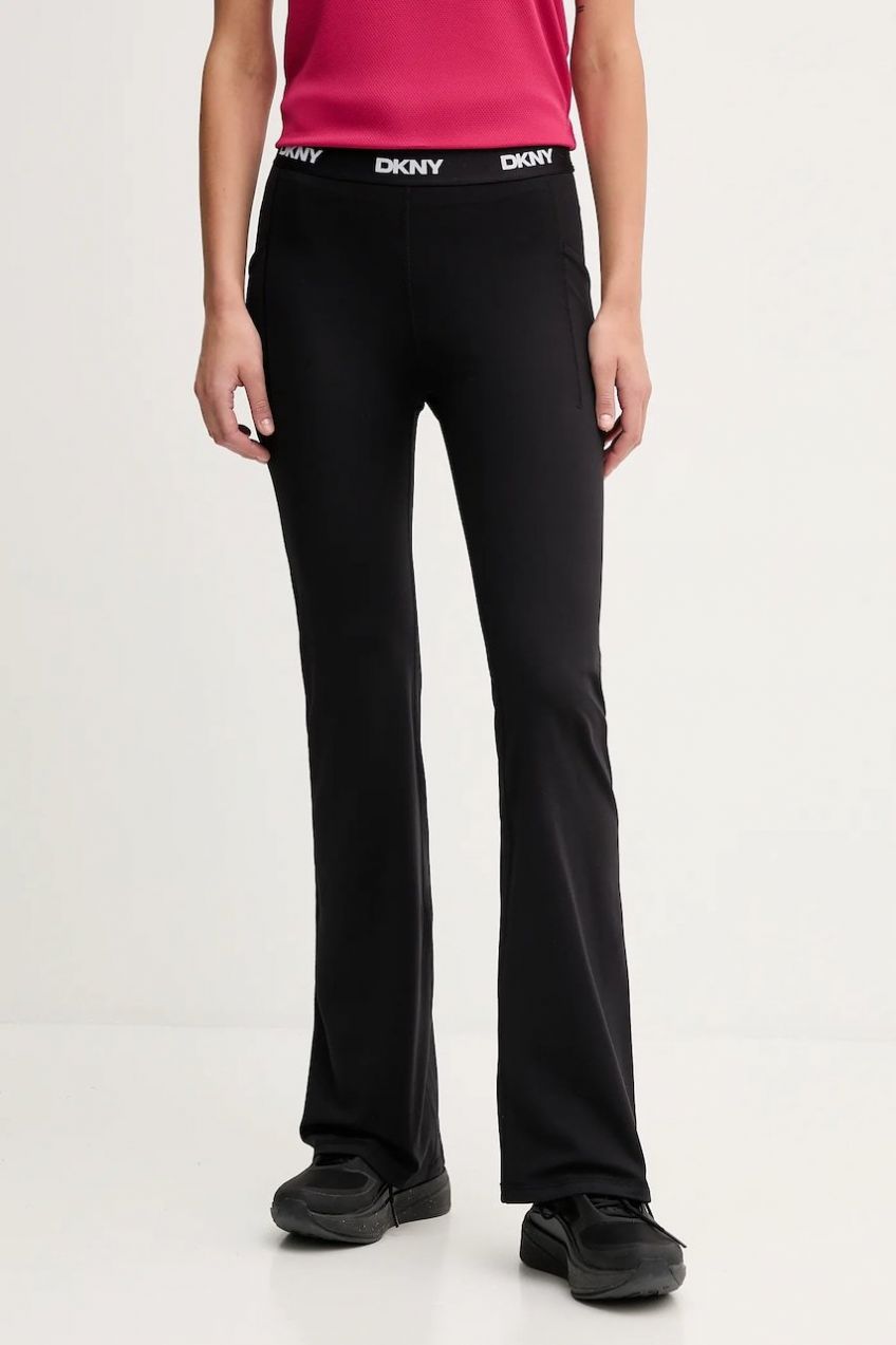 Legíny Dkny čierna farba, jednofarebné, DP5P3656