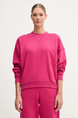 Bavlnená mikina Dkny ružová farba, jednofarebná, DP5T1406