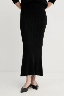 Sukňa Twinset čierna farba, maxi, puzdrová, 252TP3322