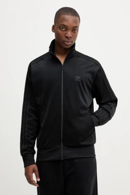 Mikina adidas Originals Firebird čierna farba, s nášivkou, JY1347