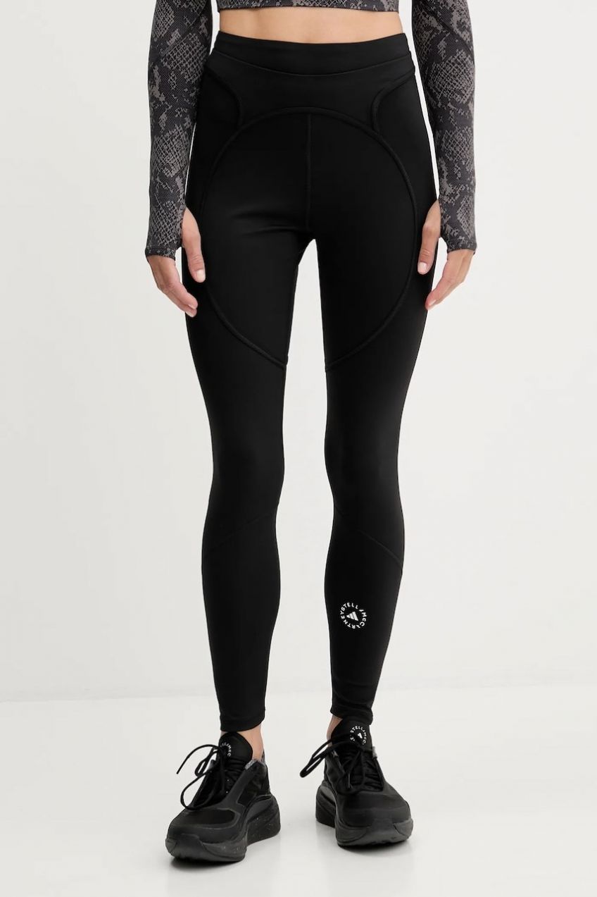 Tréningové legíny adidas by Stella McCartney TruePurpose čierna farba, jednofarebná, JW4557