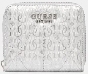 Peňaženka Guess ALDINA dámska, strieborná farba, SWGY96 63137