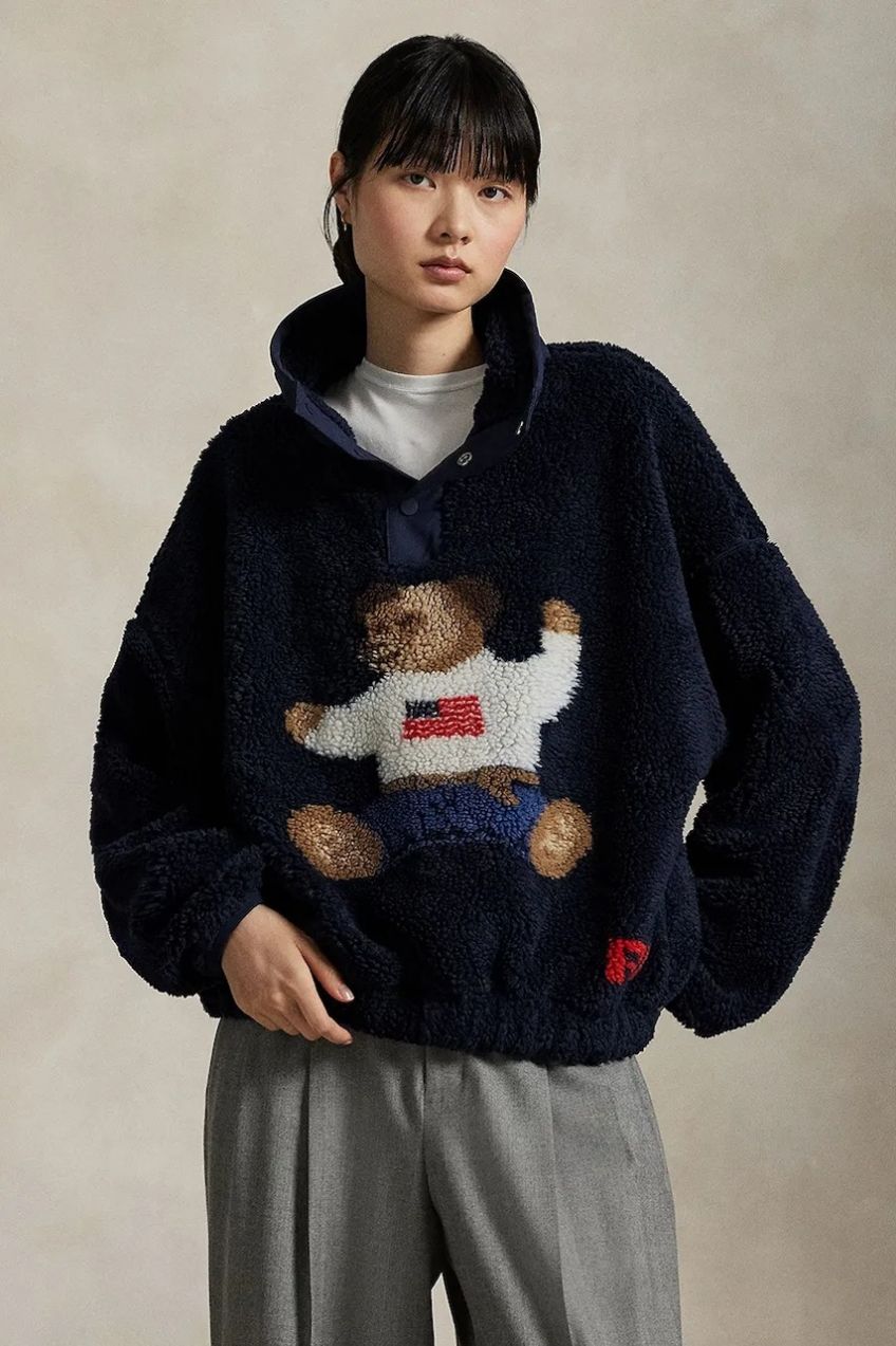 Sveter Polo Ralph Lauren tmavomodrá farba, teplý, 211971768