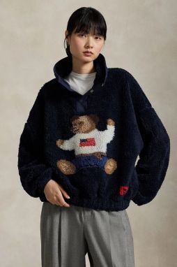 Sveter Polo Ralph Lauren tmavomodrá farba, teplý, 211971768