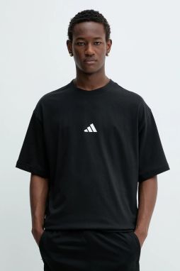 Bavlnené tričko adidas Future Icons pánske, čierna farba, s potlačou, JC5338