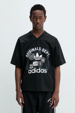 Tričko adidas Originals OG Dept Jersey pánske, čierna farba, s potlačou, KD6252