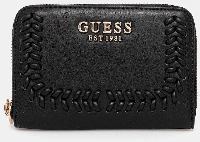 Peňaženka Guess TATUM dámska, čierna farba, SWNG96 67140