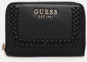 Peňaženka Guess TATUM dámska, čierna farba, SWNG96 67140