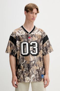 Tričko adidas Originals OG Camo Fb Jers pánske, béžová farba, vzorované, KD6250