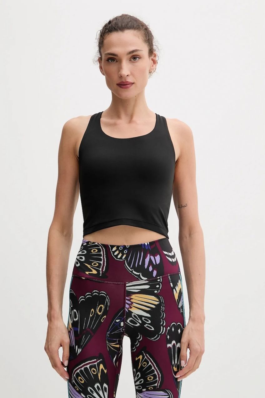 Top na jogu adidas Performance All Me čierna farba, JL5523